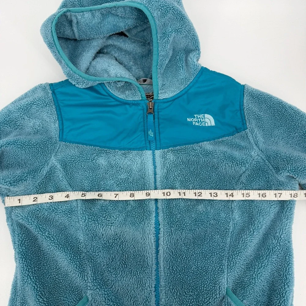The North Face‎ Girl's Blue Oso Hooded Fleece Zip Up Jacket L 14/16